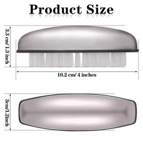 img 3 attached to 🧼 Набор щеток для очистки ногтей из нержавеющей стали - 3 штуки щеток для аккуратного чистки рук и ногтей, идеально подходит для тщательной очистки и скрабирования