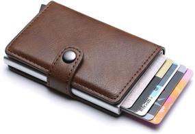 img 3 attached to 💳 Ultimate Protection Wallet: Credit Leather Blocking with High Capacity Aluminum for Men's Accessories