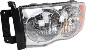 img 2 attached to 🚗 MILLION PARTS 2 PC Driver and Passenger Headlights Set Compatible with Dodge 2002-2005 Ram 1500, 2003-2005 Ram 2500 and Ram 3500 (Chrome Housing)