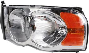 img 1 attached to 🚗 MILLION PARTS 2 PC Driver and Passenger Headlights Set Compatible with Dodge 2002-2005 Ram 1500, 2003-2005 Ram 2500 and Ram 3500 (Chrome Housing)