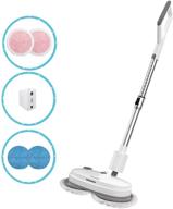 🧹 cordless electric mop: ineibo rechargeable spin with water tank & led headlight, ideal for hardwood floors, tiles, and waxing (1 battery included) logo