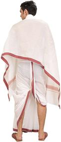 img 2 attached to 👳 White Dhoti Angavastram – Exquisite Traditional Indian Clothing by Exotic India