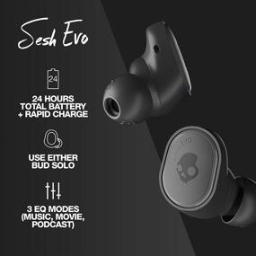 img 2 attached to Усовершенствованные беспроводные наушники Skullcandy Sesh Evo Truly Wireless In-Ear Earbud - Глубокий черный