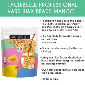 img 3 attached to 🍯 Premium Italian-Made Hard Wax Beans, Gentle Hair Removal for Sensitive Skin | Full Body Brazilian Bikini Beads Waxing | Passionfruit Scent | 500g/1.1 lb | Ideal for Face, Bikini, Legs, Eyebrow (Mango)