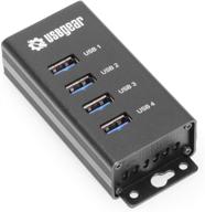 💻 conveniently charge and transfer data with usbgear 4-port usb 3.0 mountable hub логотип