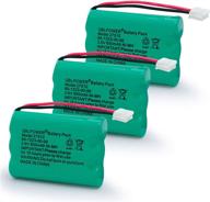 🔋 qblpower 3.6v 800mah cordless phone battery rechargeable - compatible with 89-1323-00-00 e1112 e2801 tl72108 sd-7501 23-959 cordless handsets (pack of 3) logo