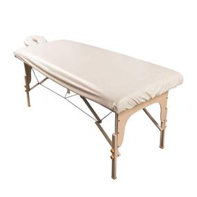 img 4 attached to 🌊 ForPro Waterproof Spa Treatment Polyester Massage Sheet Set - Ideal for Massage Tables, Includes Fitted Sheet and Face Rest Cover, Machine-Washable and Natural