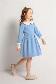 img 1 attached to SMILING PINKER Dresses Sweater Pleated Girls' Clothing in Dresses