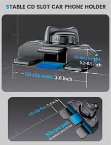 img 1 attached to eSamcore 2-в-1 держатель для телефона в автомобиле, крепление в слот СД и на вентиляционную решетку - сборка бесплатно для iPhone Samsung Galaxy и всех мобильных телефонов в автомобилях