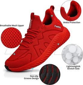 img 3 attached to 👟 Feethit Women's Lightweight Running Shoes, Comfortable Walking Tennis Shoes, Non-Slip Fashion Sneakers