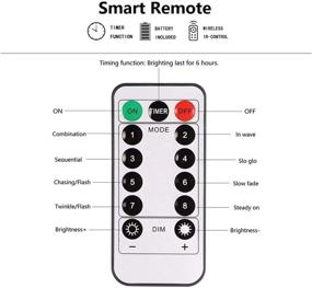 img 1 attached to Decorate Your Events with Battery Operated 300 LED Curtain String Lights – Remote, Timer & Dimmable – Ideal for Wedding Backdrops, Christmas, Holidays, and Camping (9.8×9.8ft, Warm White)