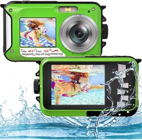 img 4 attached to Exploring the Depths: Full HD 2.7K 48MP Underwater Camera for Snorkeling with Dual Screen, Self-Timer, and 16X Digital Zoom