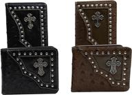 🤠 praying leather western cowboy wallet - men's wallets, card cases & money organizers logo