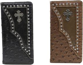 img 3 attached to 🤠 Praying Leather Western Cowboy Wallet - Men's Wallets, Card Cases & Money Organizers