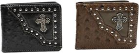 img 2 attached to 🤠 Praying Leather Western Cowboy Wallet - Men's Wallets, Card Cases & Money Organizers