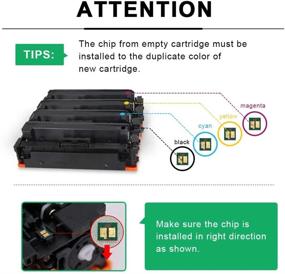 img 2 attached to 4-Pack CAVDLE Compatible 414A Toner Cartridge Set for HP 414A W2020A W2021A W2022A W2023A Printers