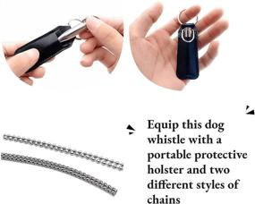 img 2 attached to 🐶 TuHeeHuT Dog Whistle: Ultrasonic Bullet-Shaped Training Whistle for Effective Barking Control and Dog Recall