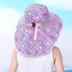 img 3 attached to 🧢 Stay Protected under the Aenmt Kids Sun Hats - UPF 50+ Sun Protection Hat with Neck Flap for Age 3-12