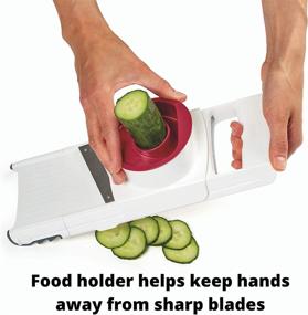 img 3 attached to Zyliss 4-in-1 Slicer Grater - Adjustable Vegetable Cutter with Non-Slip Grip, Collapsible Design