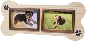 img 4 attached to Unique Dog Bone Shaped 4x6 Collage Photo Frame - Perfect Gift for Dog Lovers!