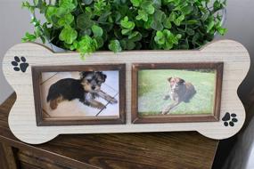 img 2 attached to Unique Dog Bone Shaped 4x6 Collage Photo Frame - Perfect Gift for Dog Lovers!