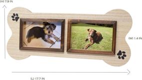 img 1 attached to Unique Dog Bone Shaped 4x6 Collage Photo Frame - Perfect Gift for Dog Lovers!