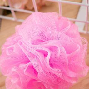 img 1 attached to 🛁 Colorful Exfoliating Kids Bath Sponges: Pack of 8 Small Mesh Loofah Shower Sponges for Gentle Travels