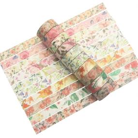 img 2 attached to 🌸 YUBBAEX Spring Flowers Masking Decorative Scrapbooking & Stamping Adhesive: Add Floral Elegance to Craft Projects