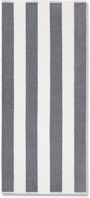 img 2 attached to 🏖️ Kaufman - Super Holiday Cabana Stripe Terry Beach Towel, 6-Pack, 30in x 70in, 100% U.S.A. Cotton (Grey)