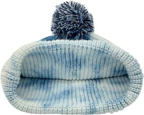 img 3 attached to 🧣 LARTIGUE Women's Tie Dye Knit Beanie Hat for Winter - Unisex Pom-Pom Skull Cap, Soft & Warm