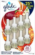 🍎 glade limited edition plugins scented oils refills - apple cinnamon (pack of 8) логотип