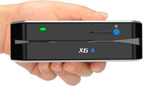 img 1 attached to 🔌 Enhanced Connectivity: TNAIVE X6 Bluetooth Card Reader Writer USB 3 Tracks Swipe Encoder