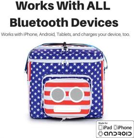 img 3 attached to The Ultimate American Flag Cooler with Bluetooth Speakers (20-Watt) - Perfect for Parties, Festivals, Boat, and Beach! Rechargeable Speaker Cooler, Compatible with iPhone & Android (2020 Edition)