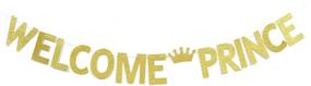 img 4 attached to 👑 Premium Glitter Prince Gold Banner - Perfect for Boy Baby Shower, Birthday, and Pregnancy Reveal Celebrations