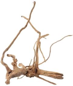 img 3 attached to 🐠 Enhance Your Aquarium with emours Natural Driftwood - Tropical Fish Plant Habitat Decor (2 Pcs Set, Varying Sizes)