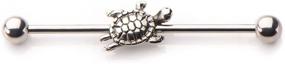 img 2 attached to Turtle Industrial Barbell Surgical Steel