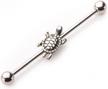 turtle industrial barbell surgical steel logo