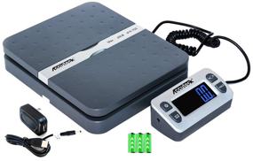 img 4 attached to 📦 ACCUTECK ShipPro 110 lbs x 0.1 oz. Digital Shipping Scale, Gray (W-8580-110-Gray), 11-5/8" W x 9-1/2" H Overall, 9" H Body