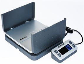 img 2 attached to 📦 ACCUTECK ShipPro 110 lbs x 0.1 oz. Digital Shipping Scale, Gray (W-8580-110-Gray), 11-5/8" W x 9-1/2" H Overall, 9" H Body