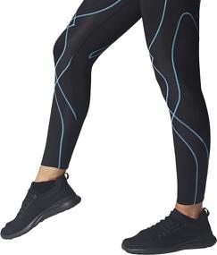 img 1 attached to 🩳 Women's Mid Rise Full Length Stabilyx Compression Leggings for Enhanced Support - CW-X