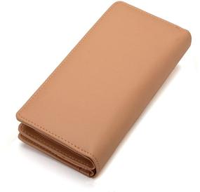 img 3 attached to 👛 Elegant Women's Long Leaf Bifold Wallet: Stylish Leather Card Holder Purse Clutch Wallet