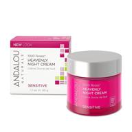 🌹 andalou naturals night cream white - 1000 roses heavenly - 1.7 ounce logo