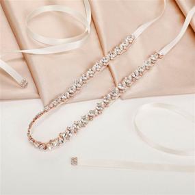 img 2 attached to SWEETV Rhinestone Bridesmaid Crystal Wedding