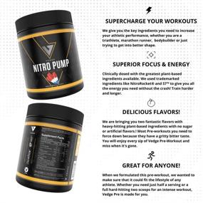 img 1 attached to 🌱 Vedge Nutrition Patriot Pop Nitro Pump - Vegan Pre-Workout (Stim-Free) | Dairy-Free, Soy-Free, Non-GMO | Long-Lasting Energy with No Crash | 40 Servings