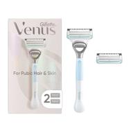 get flawless results with gillette venus women's intimate grooming razors and bikini trimmer set logo