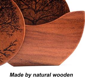 img 2 attached to 🌲 Handmade Natural Wood Coasters: Eco-Friendly and Absorbent