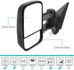 img 1 attached to 🔌 YITAMOTOR Power Heated Towing Mirrors for 07-13 Chevy Silverado GMC Sierra 1500/2500/3500 Yukon - Pair Set
