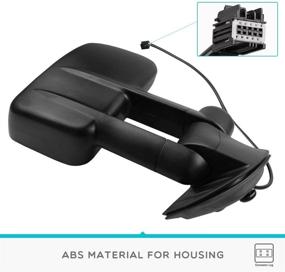 img 2 attached to 🔌 YITAMOTOR Power Heated Towing Mirrors for 07-13 Chevy Silverado GMC Sierra 1500/2500/3500 Yukon - Pair Set