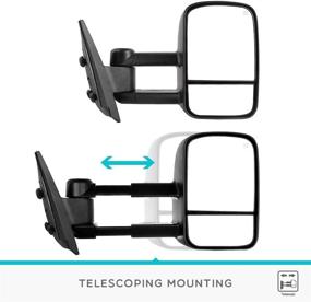 img 3 attached to 🔌 YITAMOTOR Power Heated Towing Mirrors for 07-13 Chevy Silverado GMC Sierra 1500/2500/3500 Yukon - Pair Set