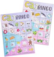 🐱 fun and entertaining cat bingo game set for birthday parties - 36 pieces logo